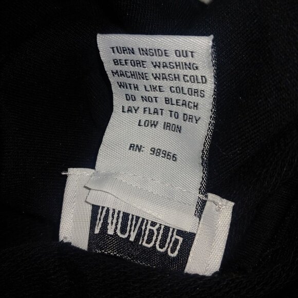 Monroe And Maine Womens M Sweatshirt Black Southwest Aztec Hood Flared Full Zip - Picture 7 of 7